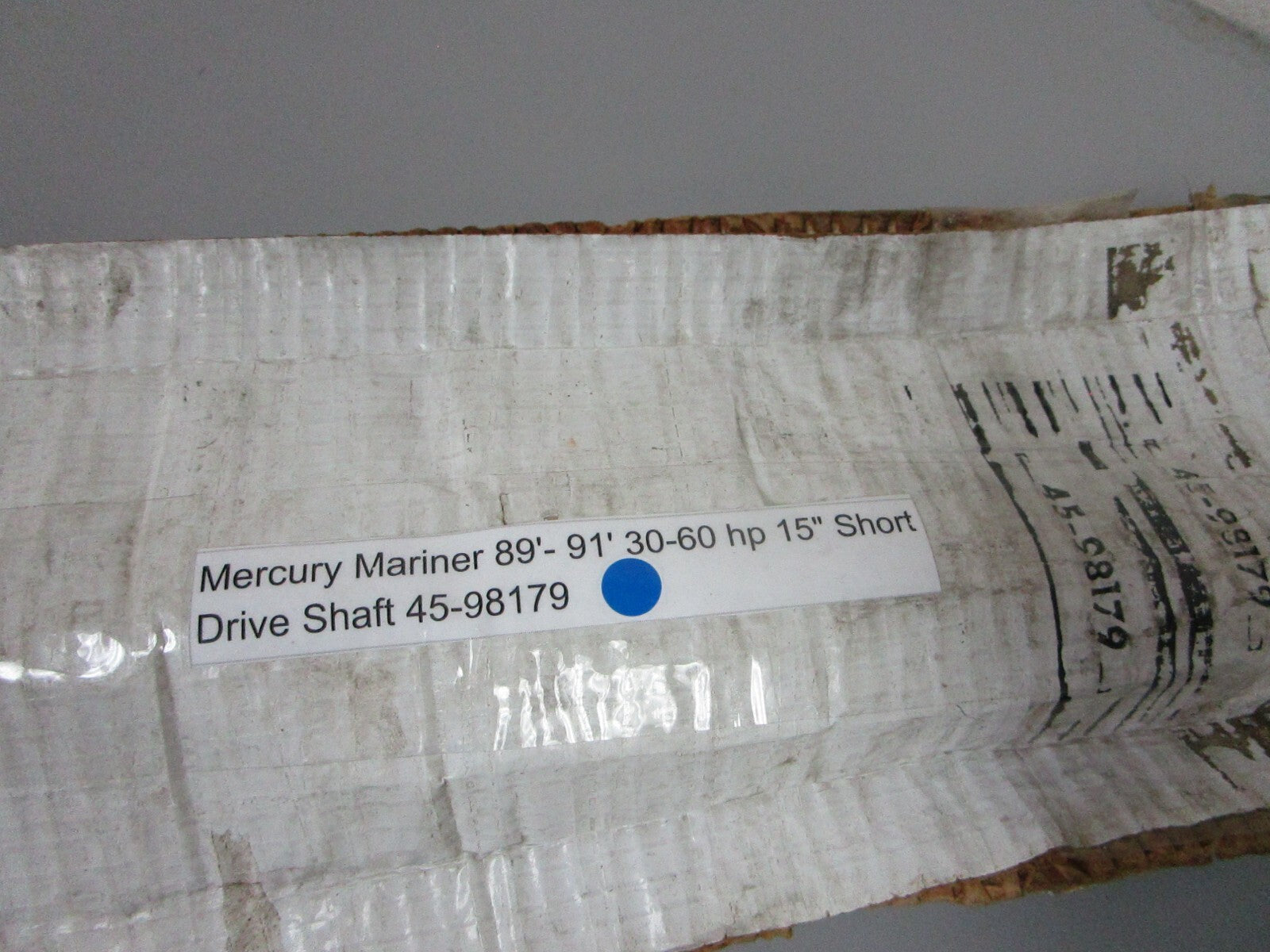 *NEW OEM* 0720 Mercury Mariner 89' - 91' 30-60 hp 15" Short Drive Shaft 45-98179