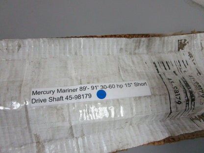 *NEW OEM* 0720 Mercury Mariner 89' - 91' 30-60 hp 15" Short Drive Shaft 45-98179