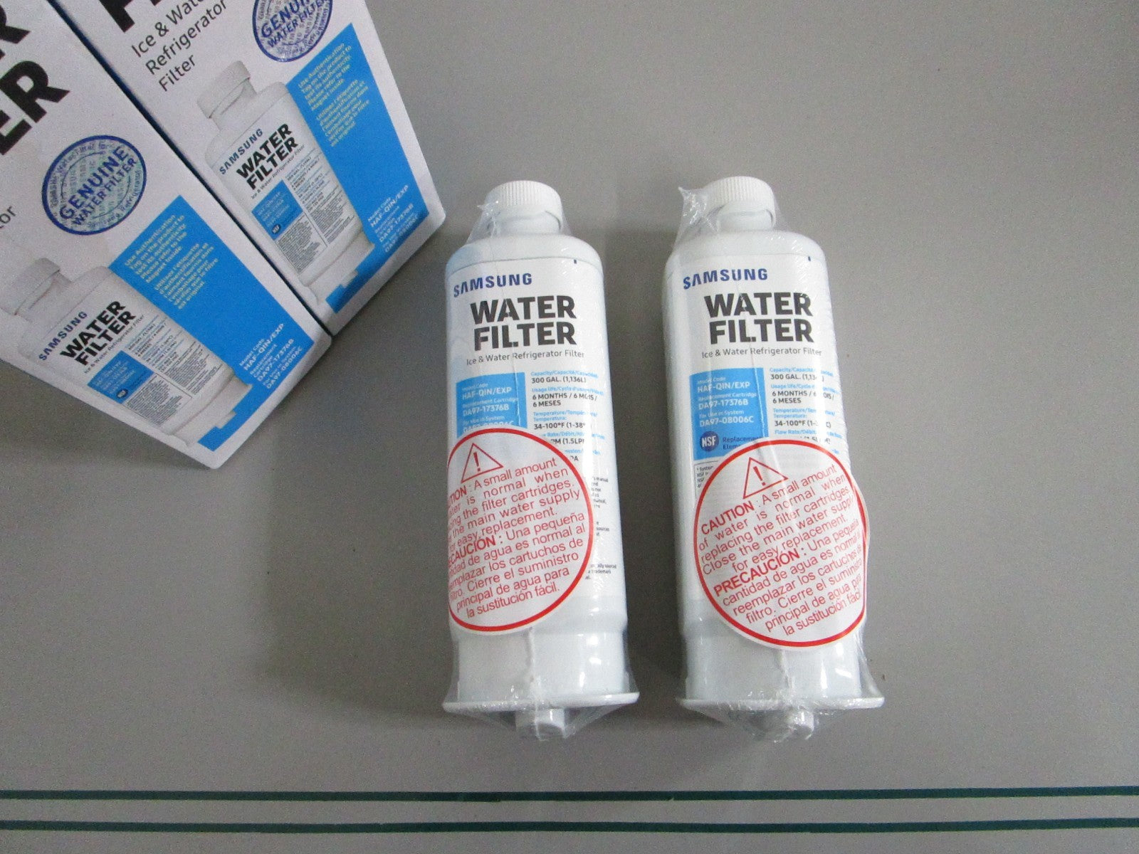 Samsung NEW OEM Refrigerator Water Filter LOT OF 2 DA97-17376B HAF-QIN/EXP 0820