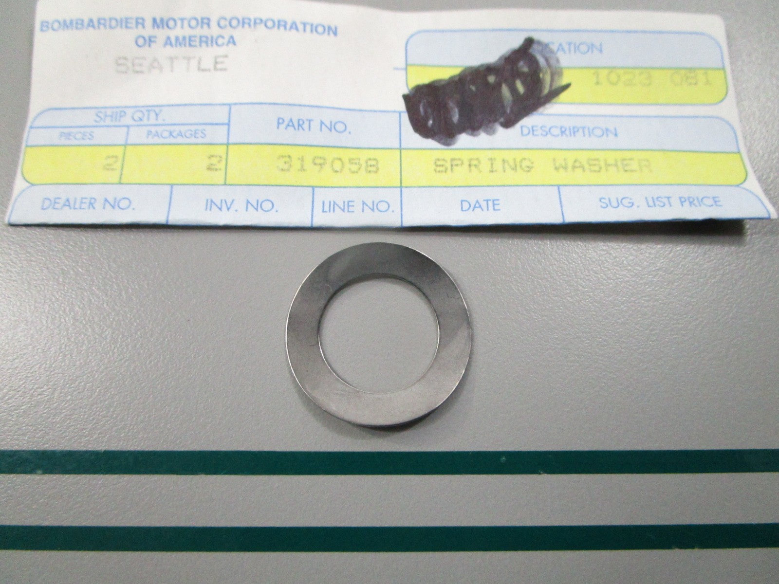 NEW OEM 319058 0319058 OMC Johnson Evinrude Spring Washer 0810