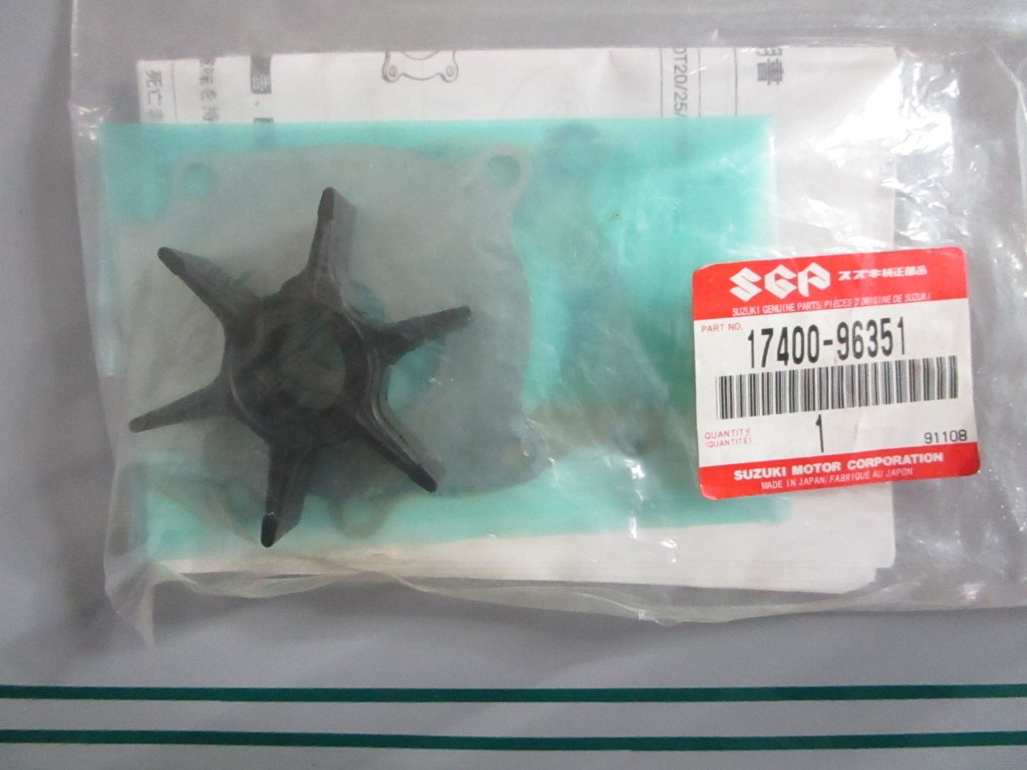 NEW OEM 17400-96351 Suzuki Water Pump Kit 0820