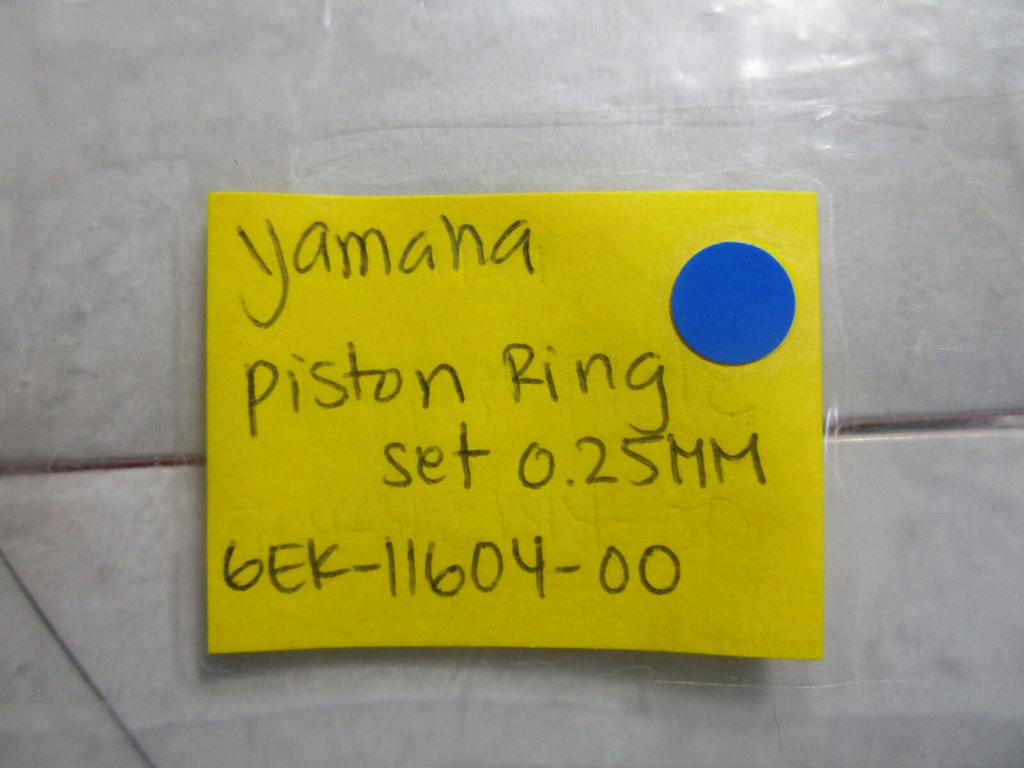 *NEW OEM* 0810 Yamaha Piston Ring Set (0.25MM) 6EK-11604-00