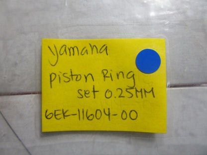 *NEW OEM* 0810 Yamaha Piston Ring Set (0.25MM) 6EK-11604-00