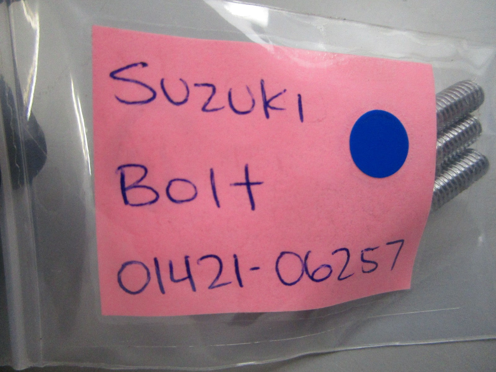 NEW OEM 01421-06257 Suzuki Bolt 0810