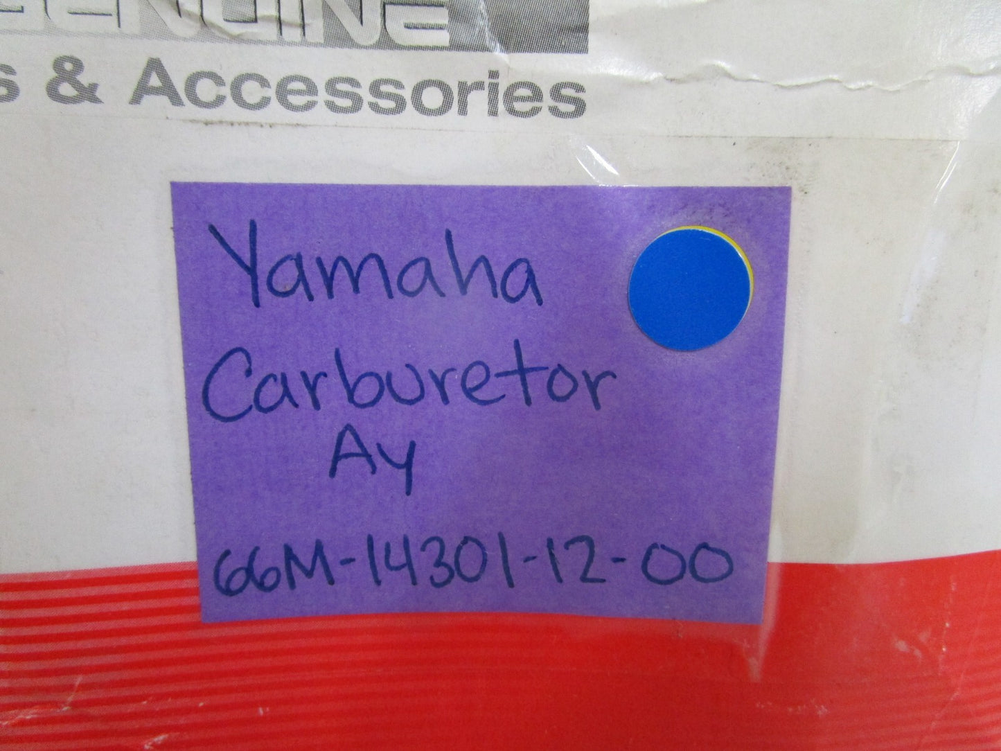 *NEW OEM* 0820 Yamaha Carburetor Assy 66M-14301-12-00