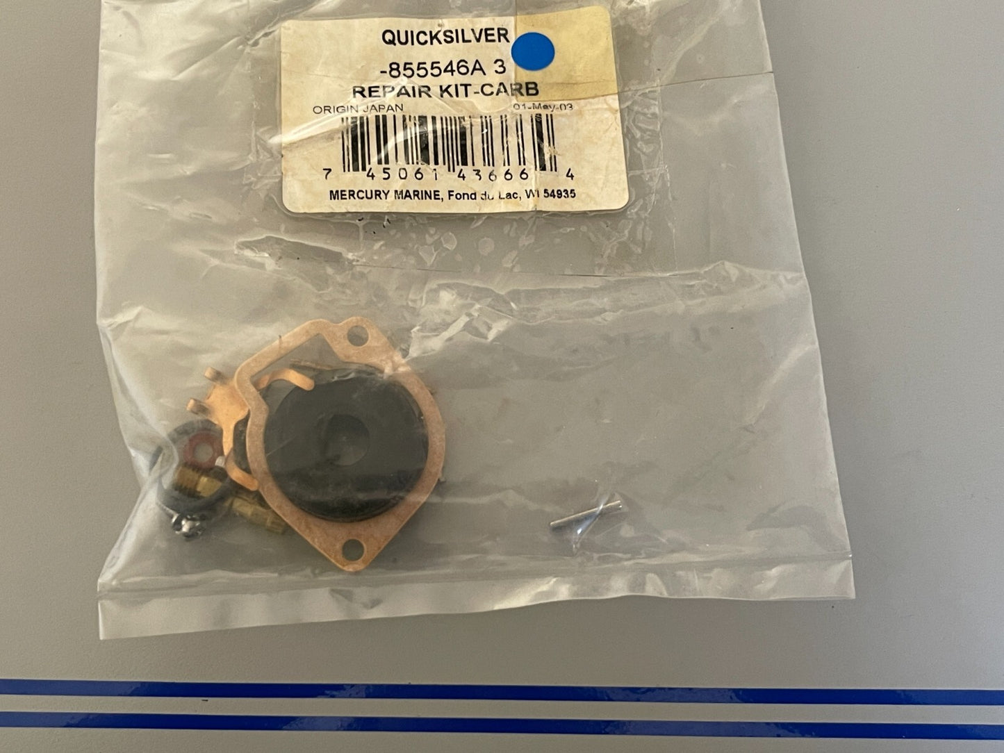 *NEW OEM* 0810 Mercury Quicksilver Carburetor Repair Kit 855546A 3