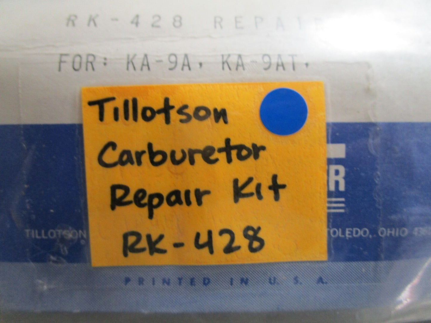 *NEW* 0810 Tillotson Carburetor Repair Kit RK-428