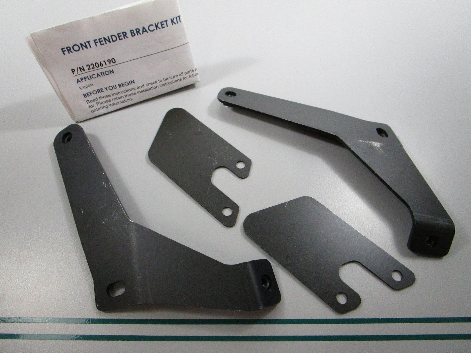 NEW OEM 2206190 Polaris Front Fender Bracket Kit 0810