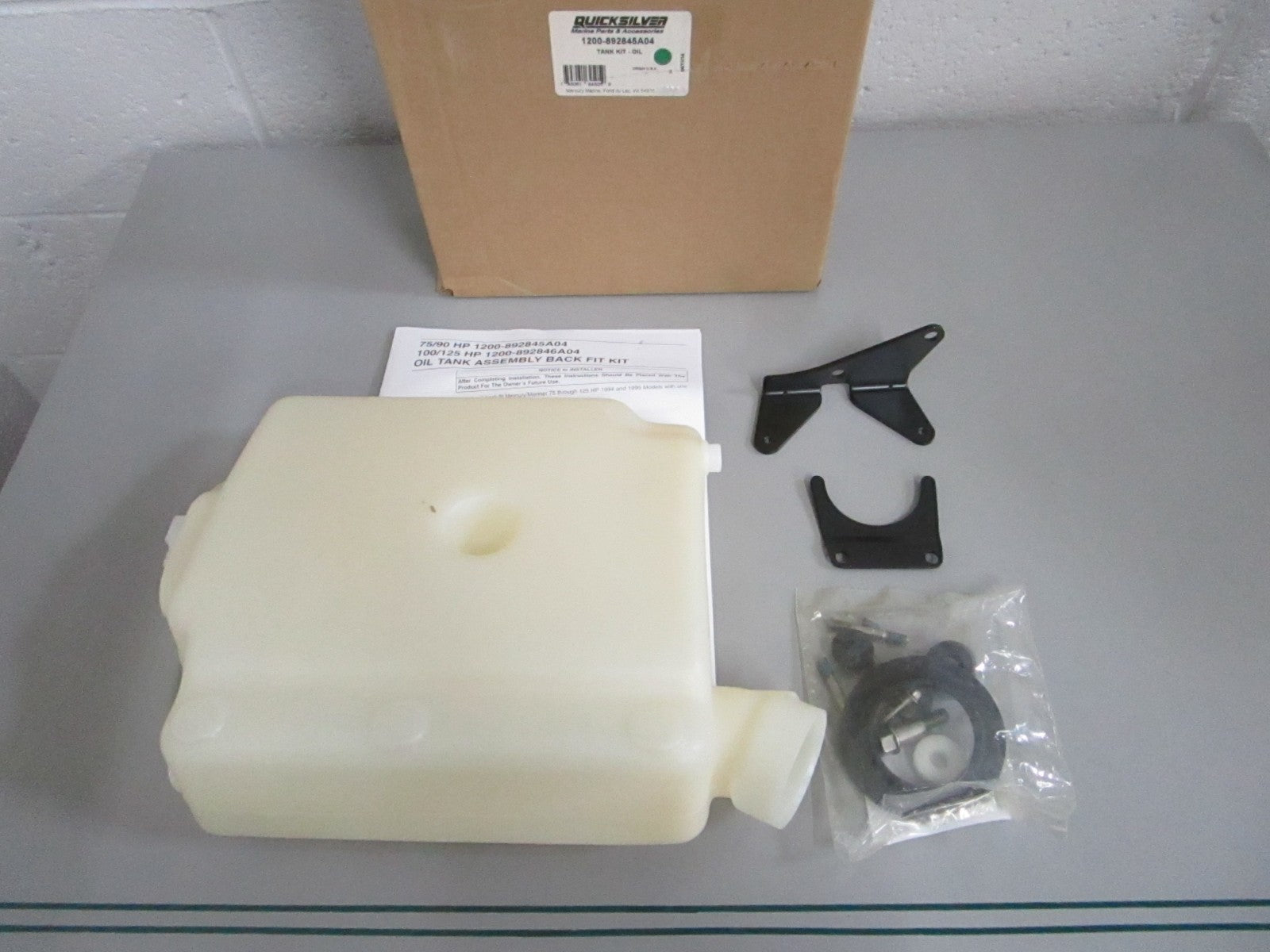 NEW OEM 1200-892845A04 Mercury Quicksilver Oil Tank Kit 0820