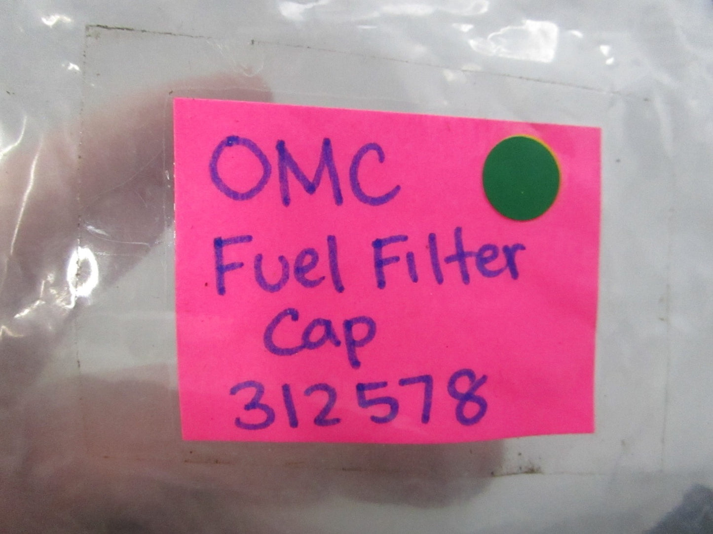 NEW OEM 312578 0312578 OMC Johnson Evinrude Fuel Filter Cap 0810