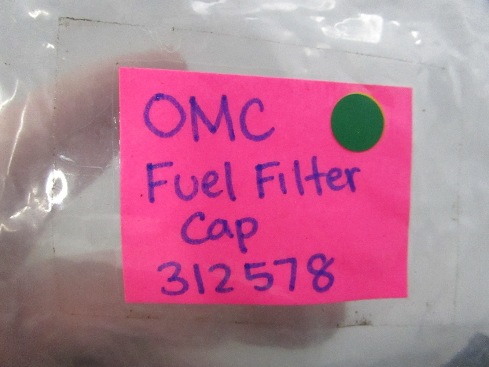 NEW OEM 312578 0312578 OMC Johnson Evinrude Fuel Filter Cap 0810