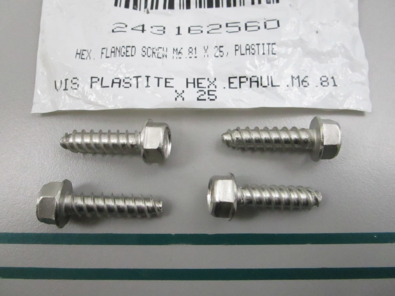 NEW (LOT OF 4) 243162560 Sea-Doo Hex. Flange Screw 0810