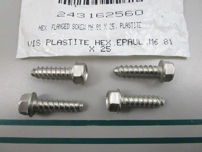 NEW (LOT OF 4) 243162560 Sea-Doo Hex. Flange Screw 0810