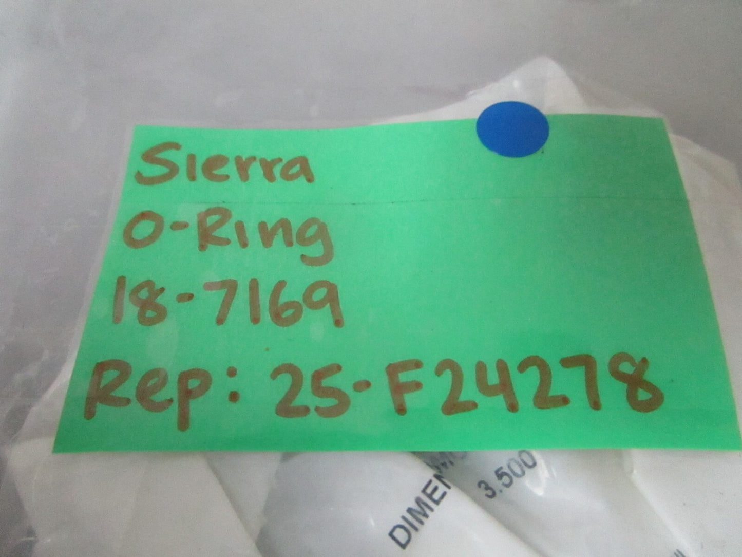 *NEW* (LOT OF 5) 0810 Sierra O-Ring 18-7169 Replaces: 25-F24278