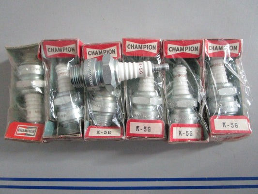 NEW OEM (LOT OF 7) K5G Champion Spark Plug 0820