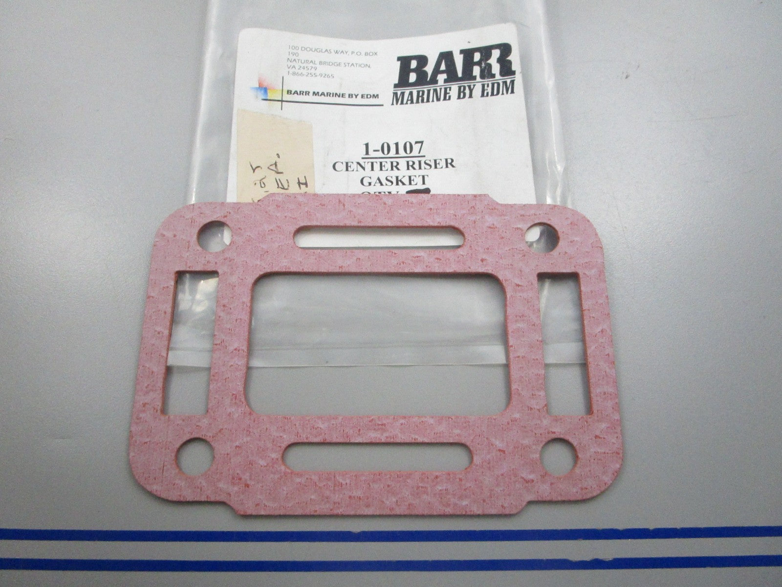 NEW 1-0107 Barr Center Riser Gasket 0810