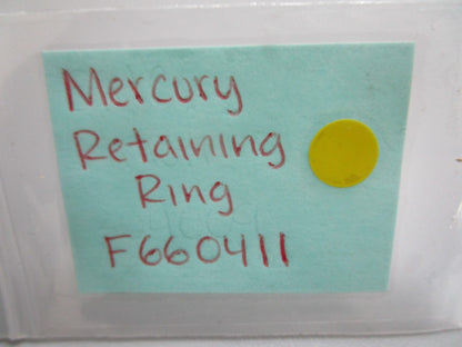 *NEW OEM* 0820 Mercury Quicksilver Retaining Ring F660411