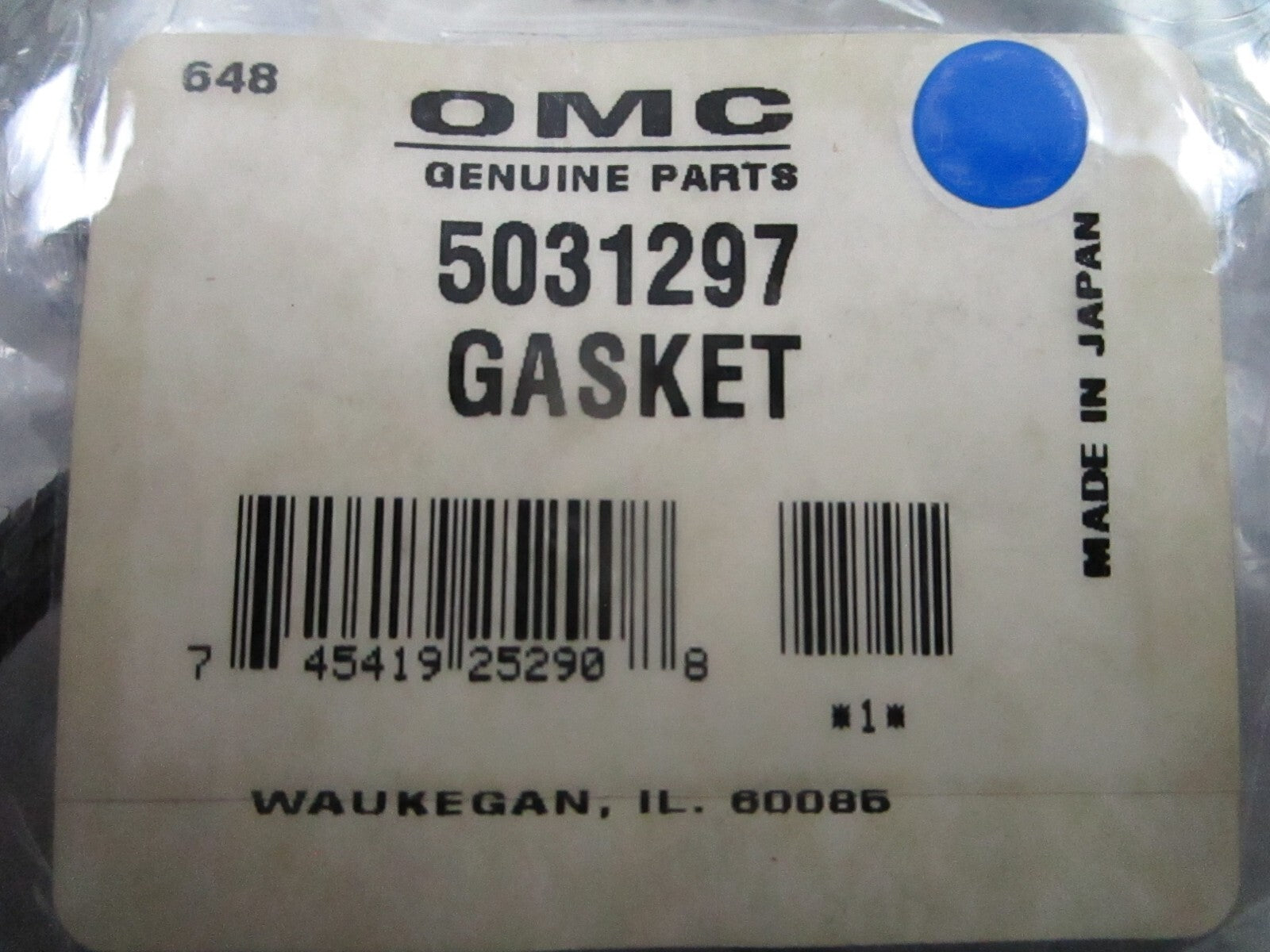 *NEW OEM* 0810 OMC Johnson Evinrude Gasket 5031297