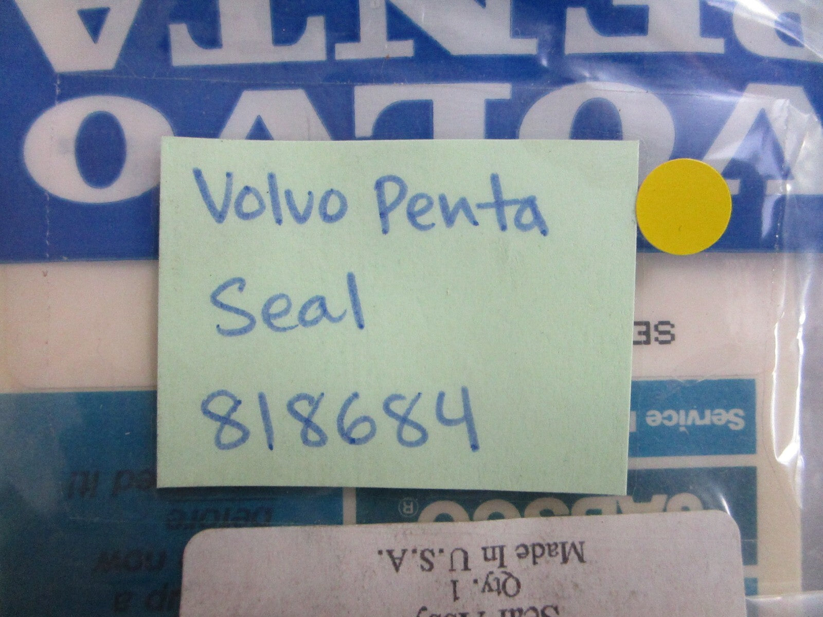 *NEW OEM* 0820 Volvo Penta Seal 818684