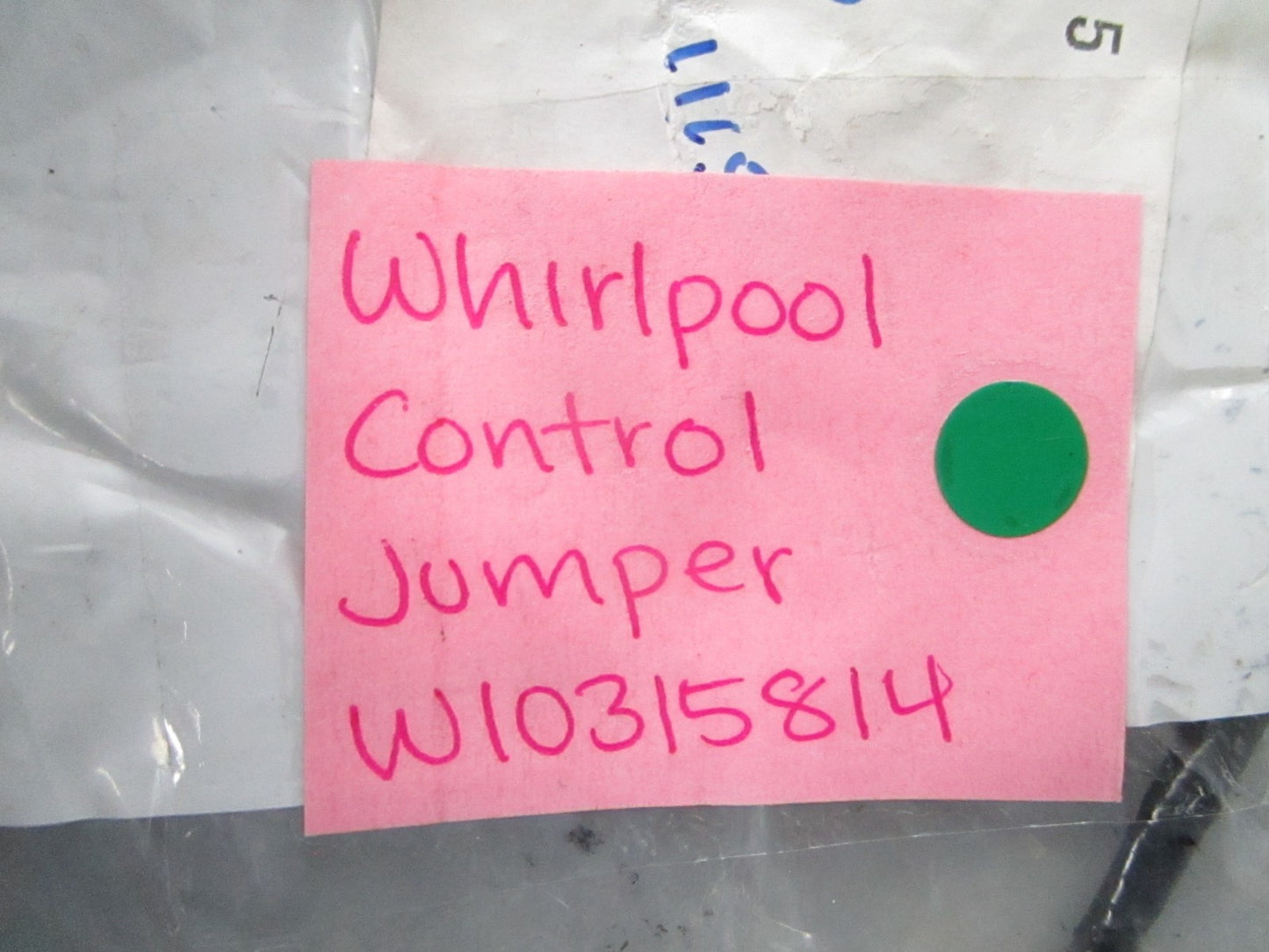 NEW OEM W10315814 Whirlpool Control Jumper 0810