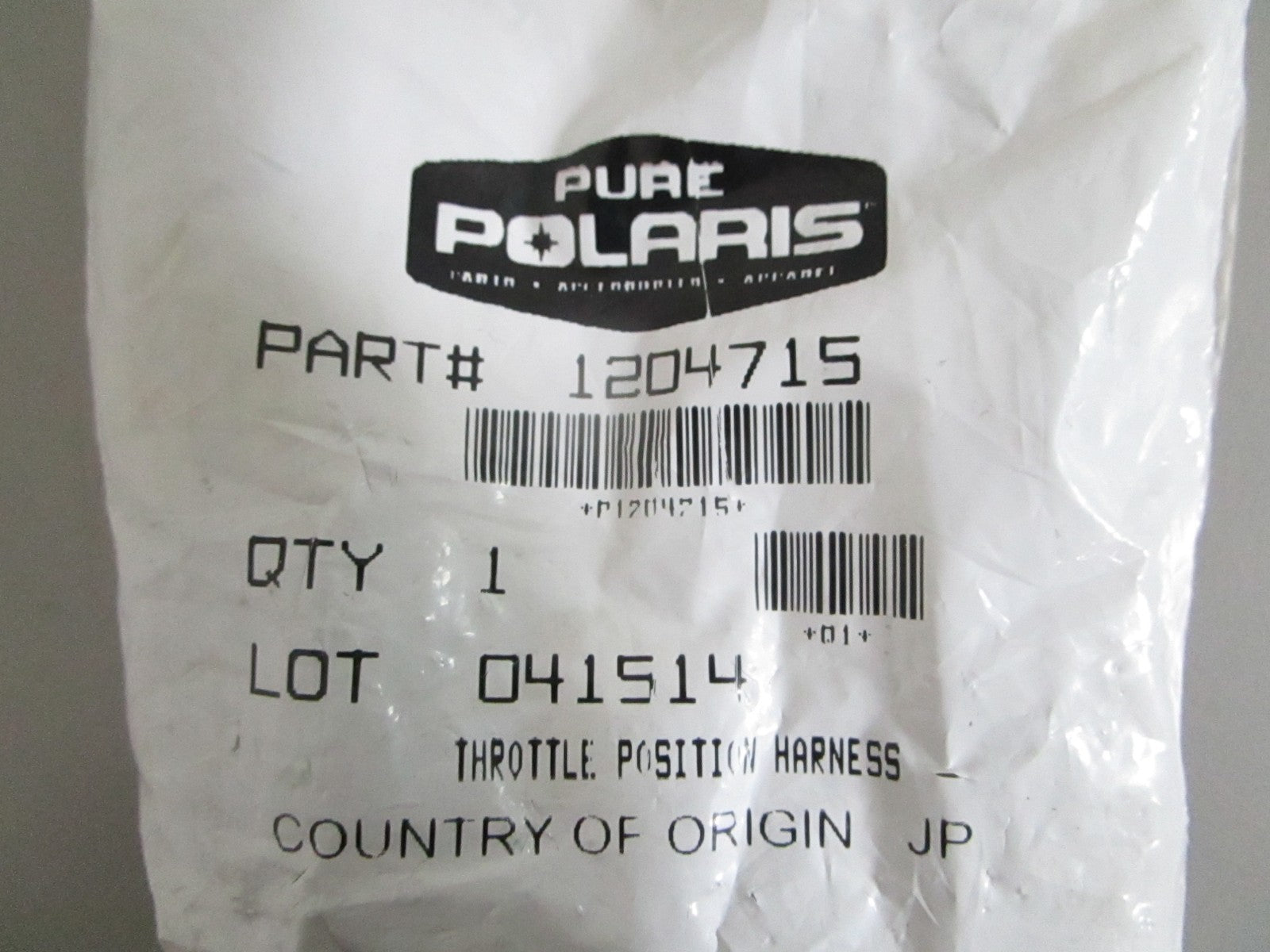 NEW OEM 1204715 Polaris Throttle Position Harness 0820