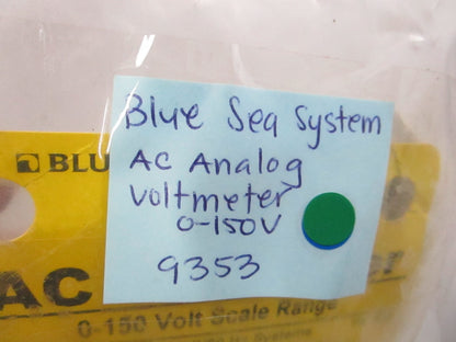 NEW 9353 Blue Sea Systems AC Analog Voltmeter 0-150V 0810