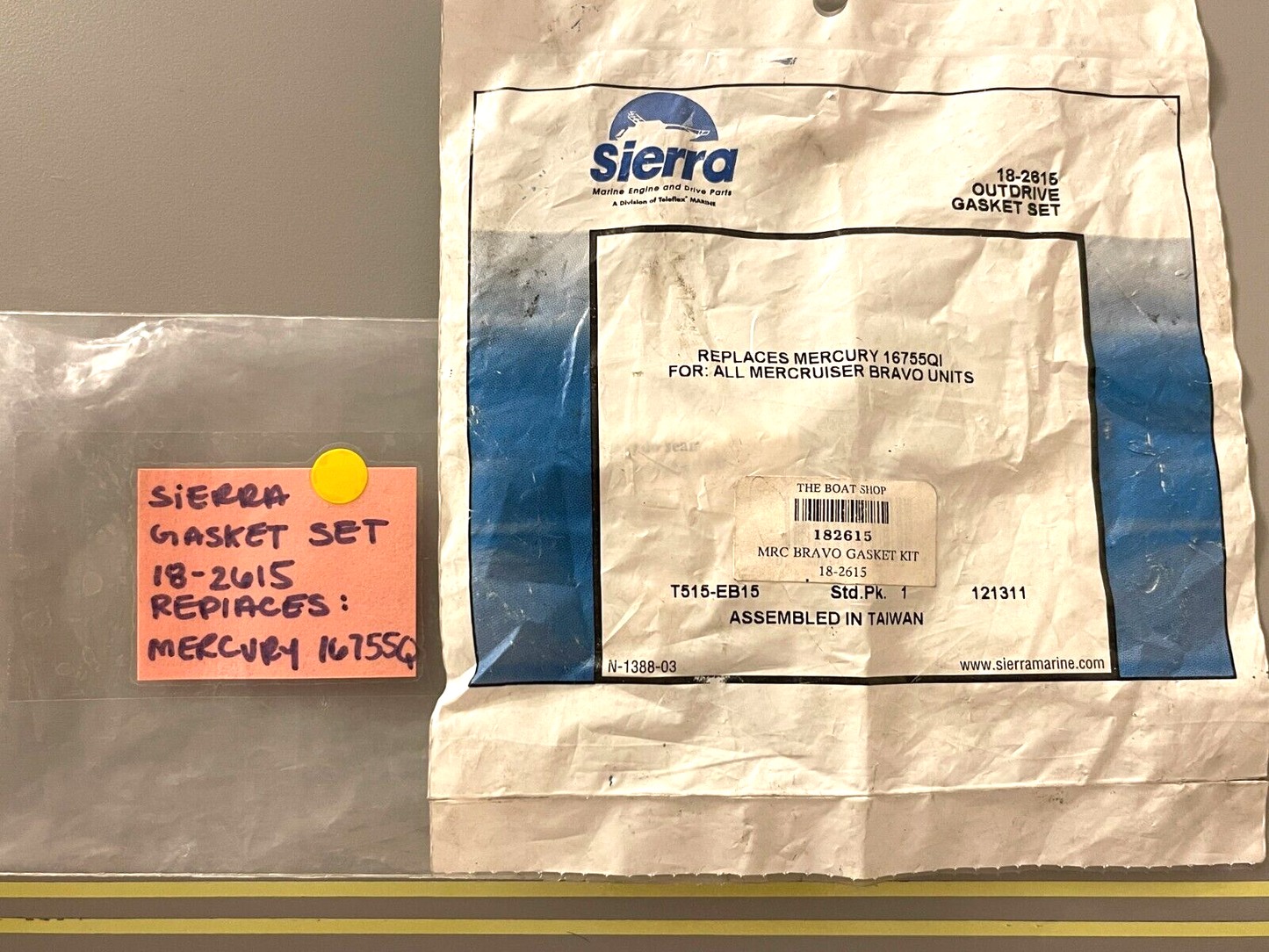 *NEW* 0750 Sierra GASKET SET 18-2615 Replaces Mercury 16755Q