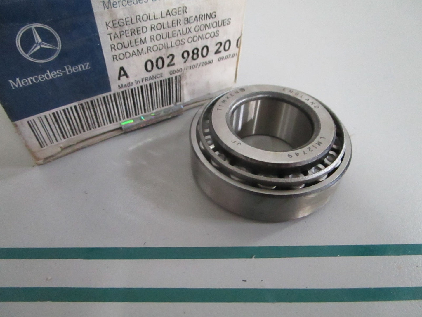 NEW OEM A002980200264 Mercedes-Benz Tapered Roller Bearing 0820