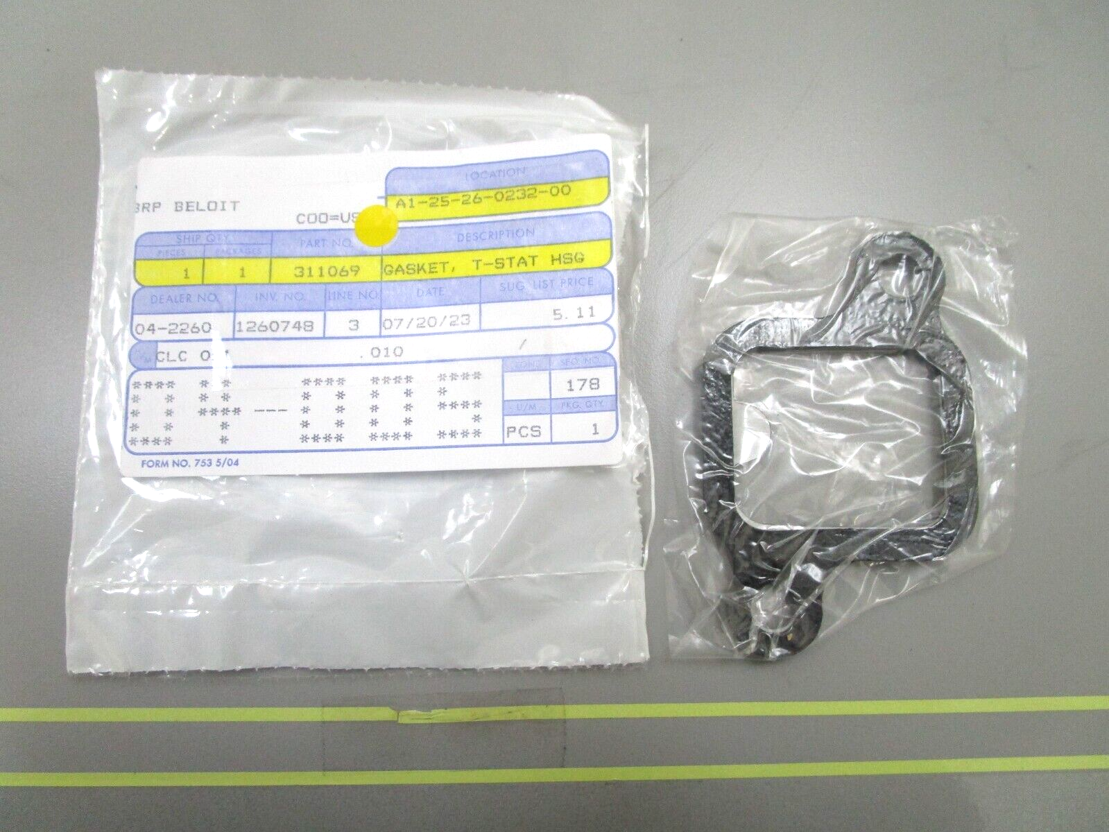 *NEW OEM* 0750 OMC Johnson Evinrude  GASKET, T-STAT HSG 311069 0311069