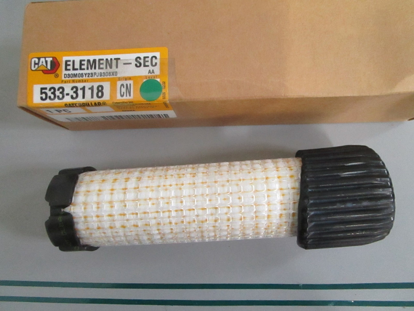 CAT NEW OEM Secondary Air Cleaner Element 533-3118 NOS Excavator Filter 0820
