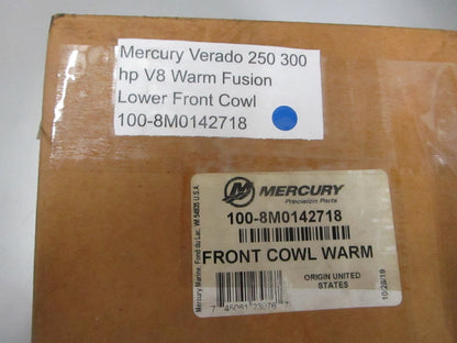 *NEW OEM* 0720 Mercury Verado 250 300 V8 Warm Fusion Lower Front Cowl 8M0142718