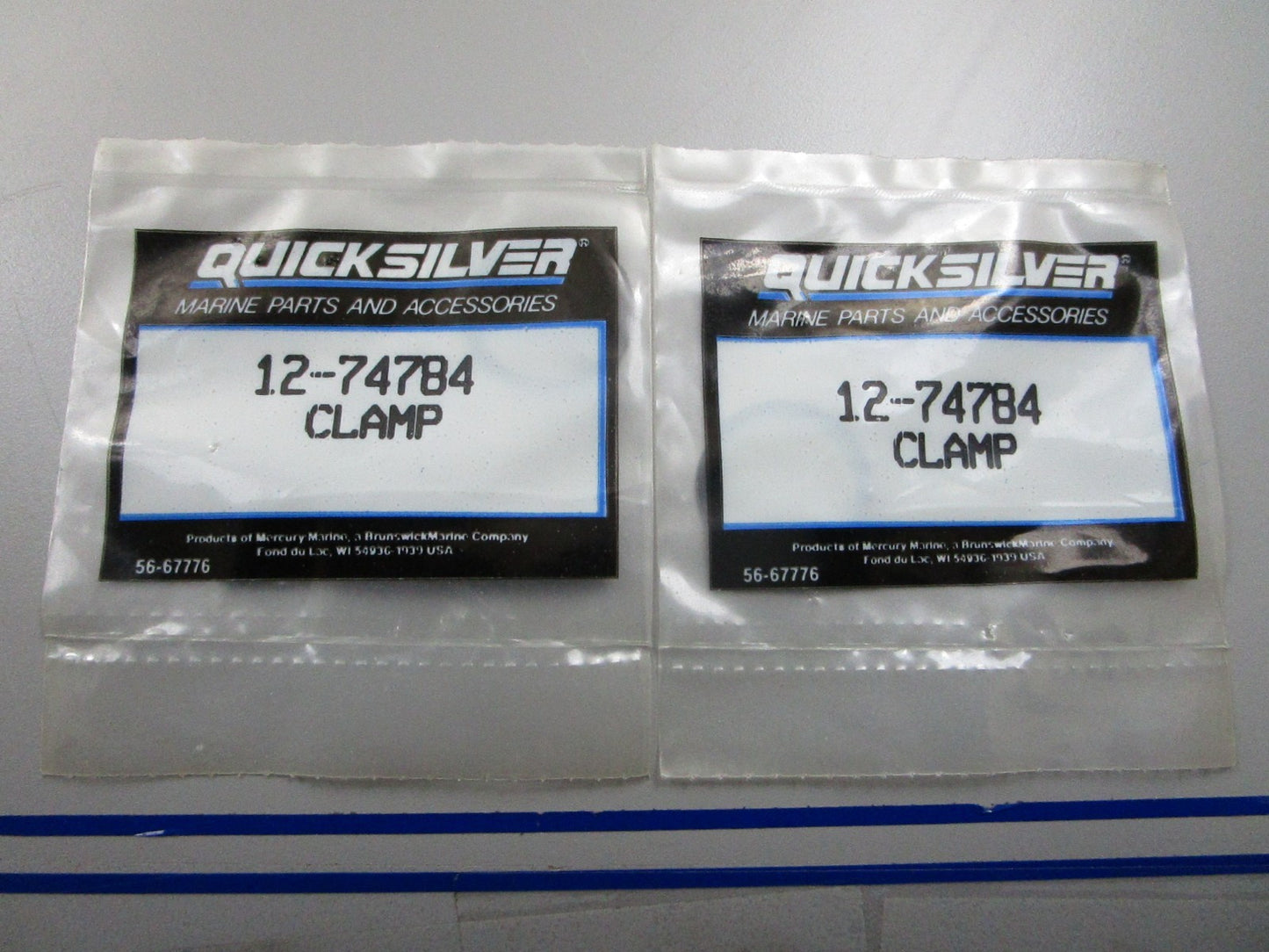 *NEW OEM* (LOT OF 2) 0810 Mercury Quicksilver Clamp 12-74784