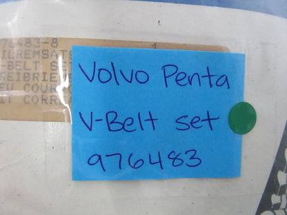NEW OEM 976483 Volvo Penta V-Belt Set 0810