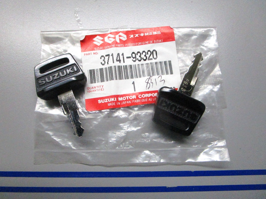 *NEW OEM* (LOT OF 2) 0810 Suzuki (8518) Ignition Key 37141-93320