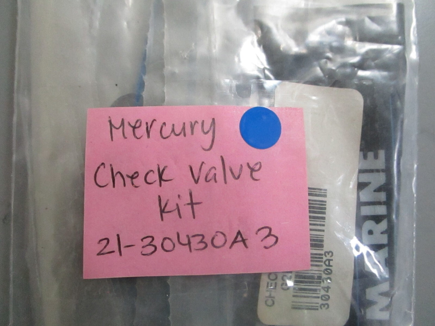 *NEW OEM* 0810 Mercury Quicksilver Check Valve Kit 21-30430A3