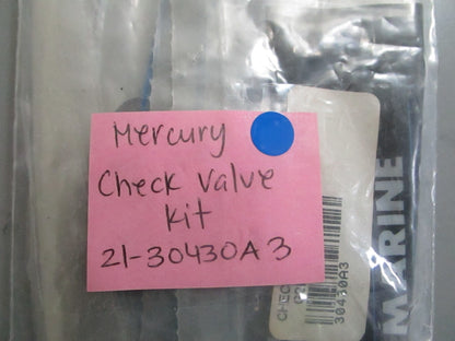 *NEW OEM* 0810 Mercury Quicksilver Check Valve Kit 21-30430A3