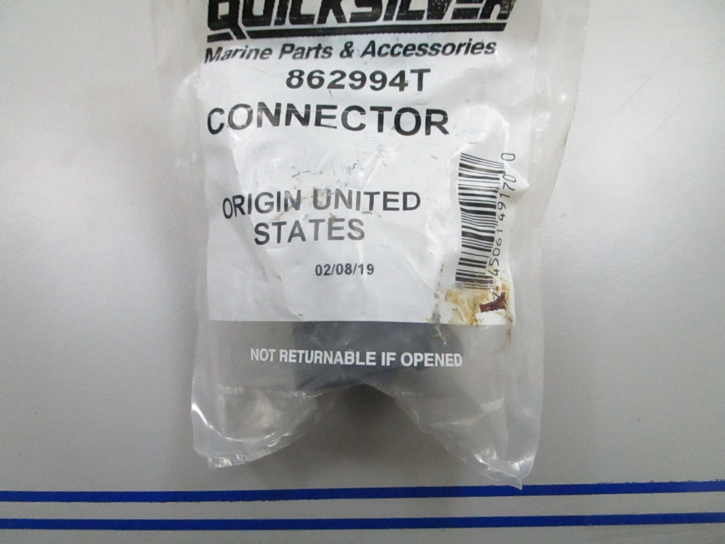 *NEW OEM* 0810 Mercury Quicksilver Connector 862994T