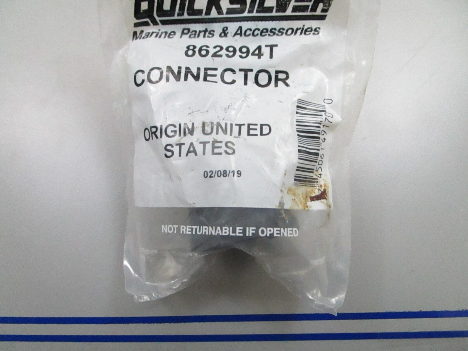 *NEW OEM* 0810 Mercury Quicksilver Connector 862994T