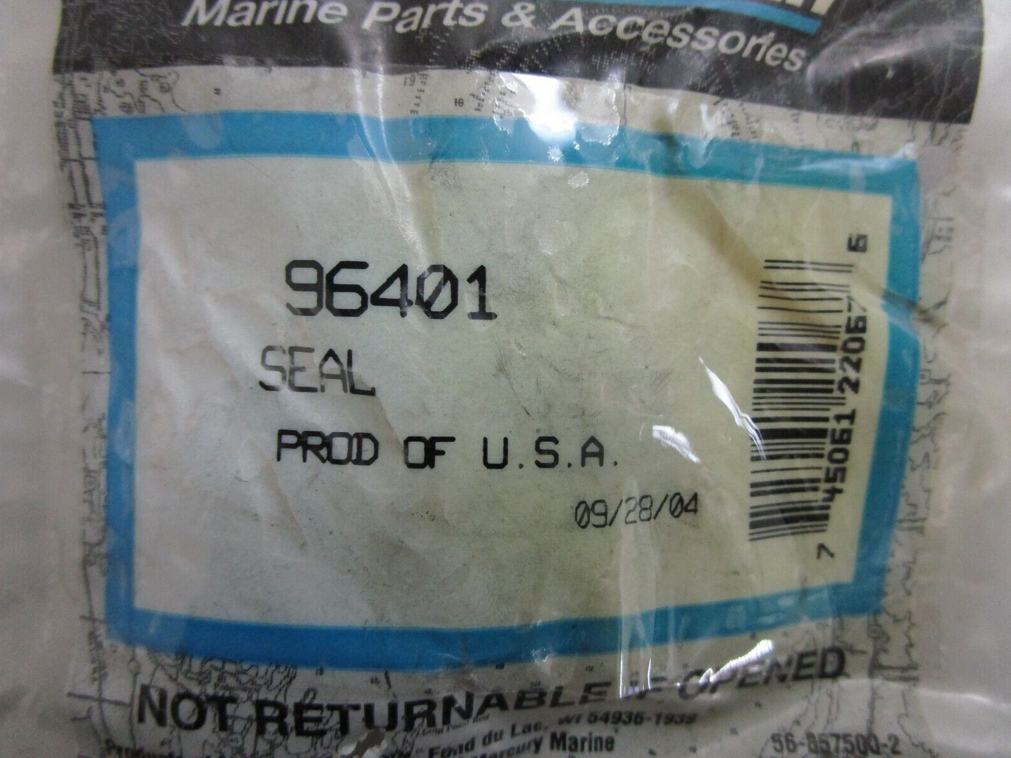 *NEW OEM* 0810 Mercury Quicksilver Seal 96401