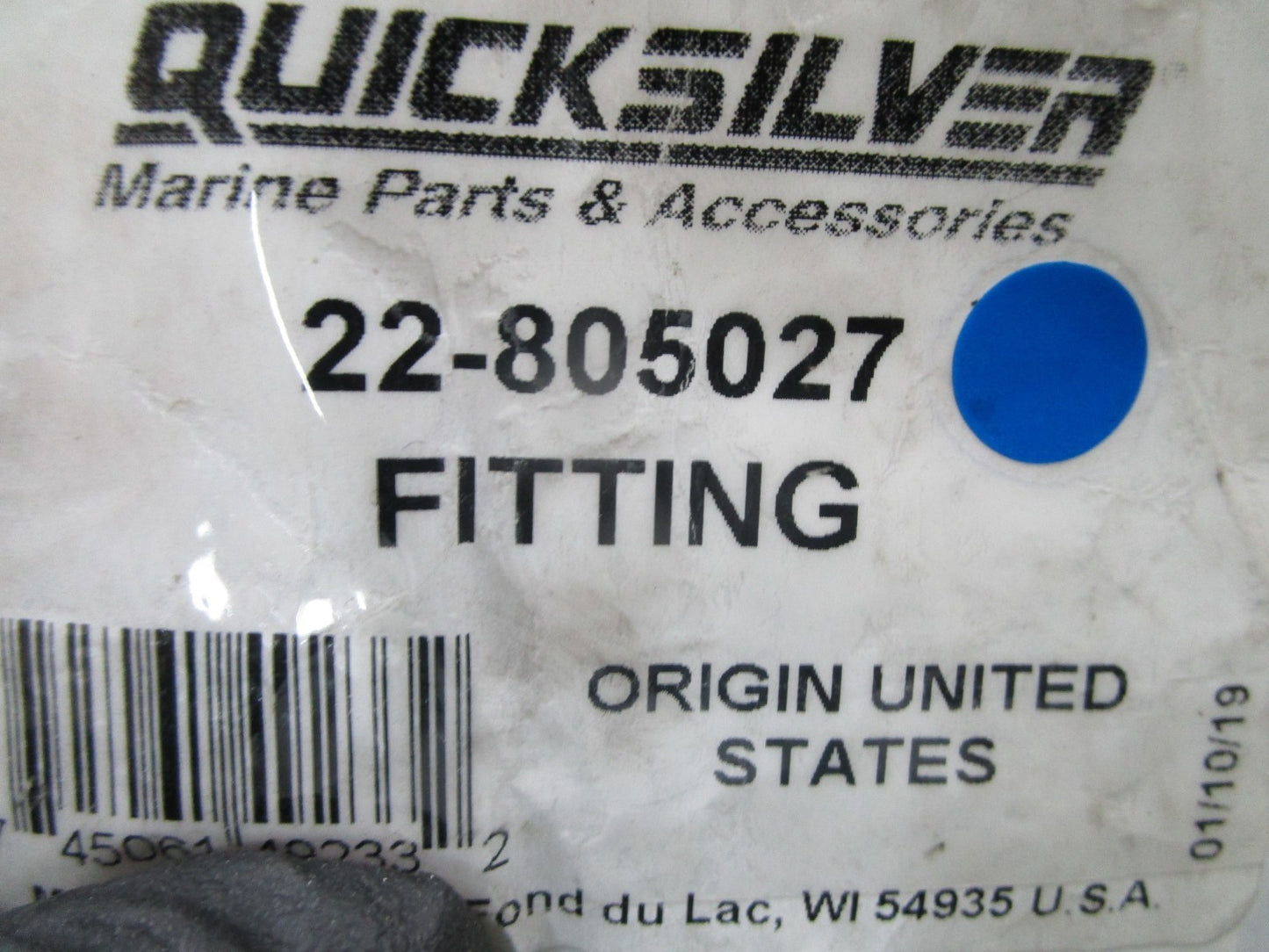 *NEW OEM* 0810 Mercury Quicksilver Fitting 22-805027