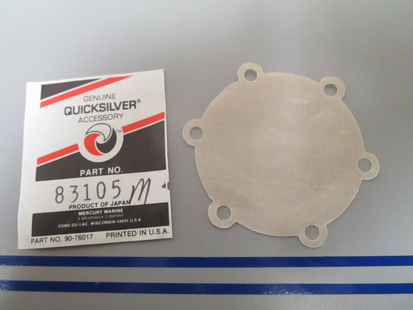 NEW OEM 83105M Mercury Quicksilver Diaphragm 0810