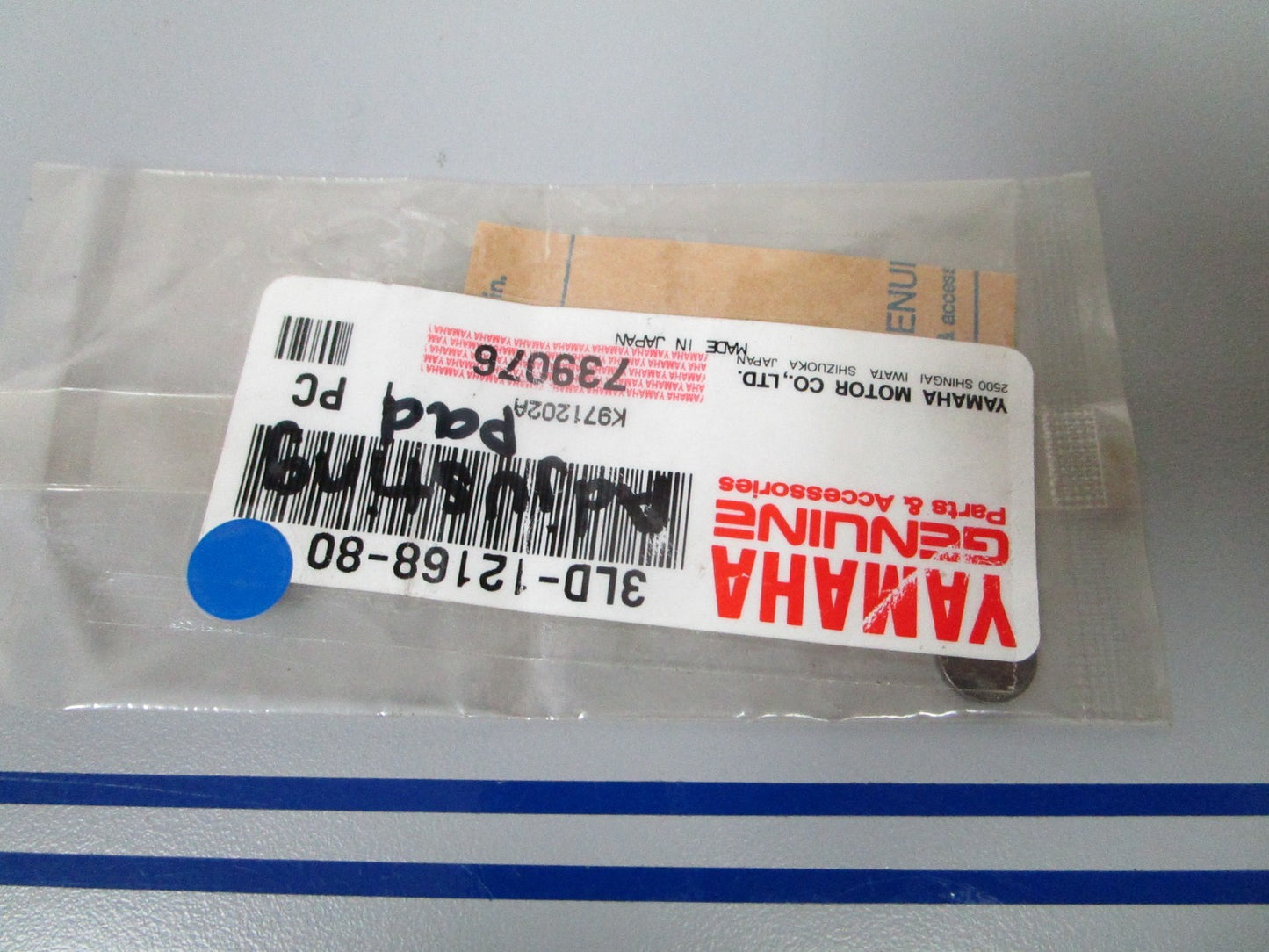 NEW OEM 3LD-12168-80 Yamaha Adjusting Pad 0720