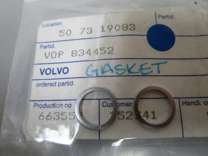 *NEW OEM* (LOT OF 2) 0810 Volvo Penta Gasket 834452