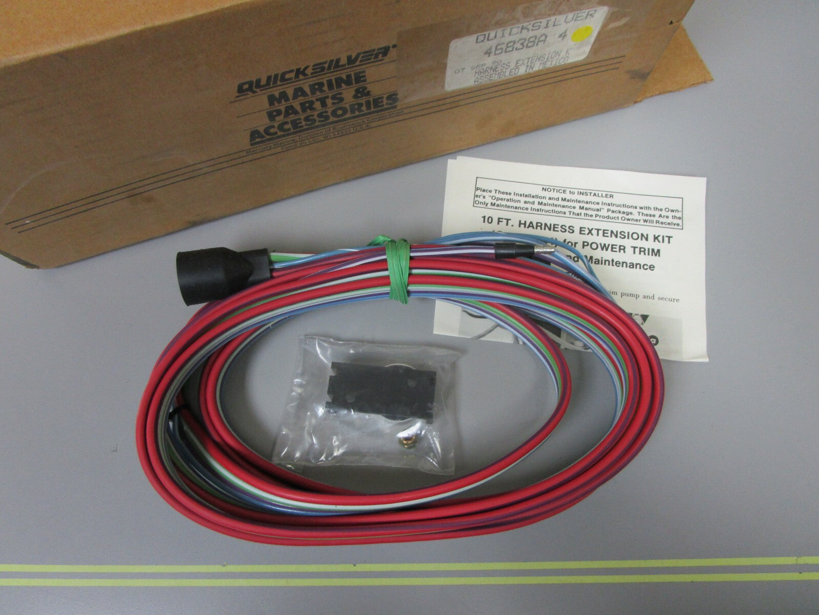 *NEW OEM* 0810 Mercury Quicksilver Harness Extension 46838A4