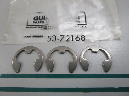 NEW OEM (LOT OF 3) 53-72168 Mercury Quicksilver Retaining Ring 0810