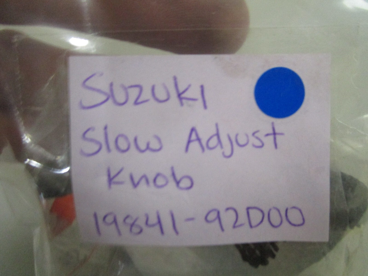 *NEW OEM* 0810 Suzuki Slow Adjust Knob 19841-92D00