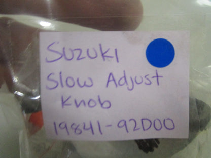 *NEW OEM* 0810 Suzuki Slow Adjust Knob 19841-92D00