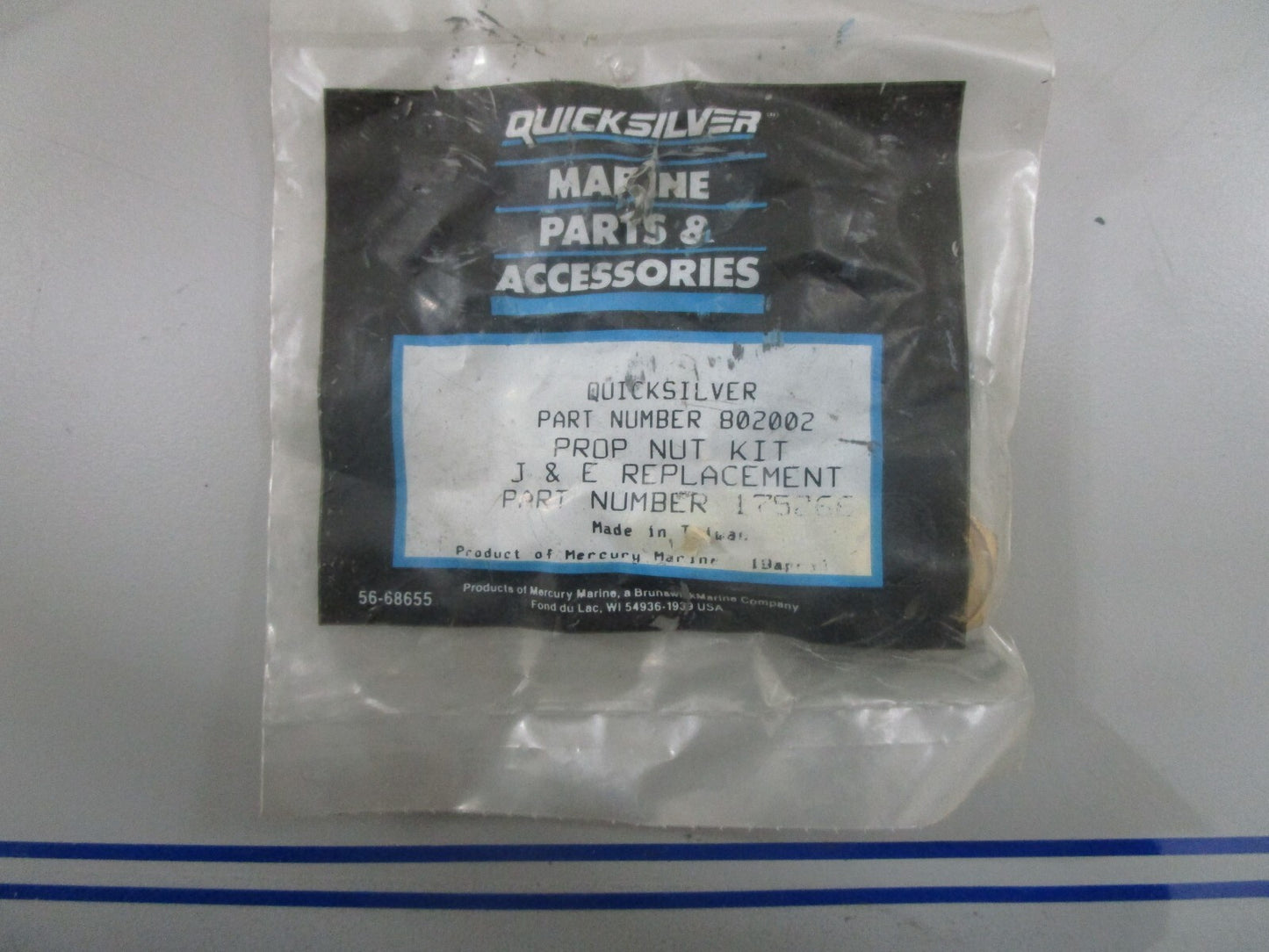 *NEW OEM* 0770 Mercury Quicksilver Propeller Nut Kit 802002