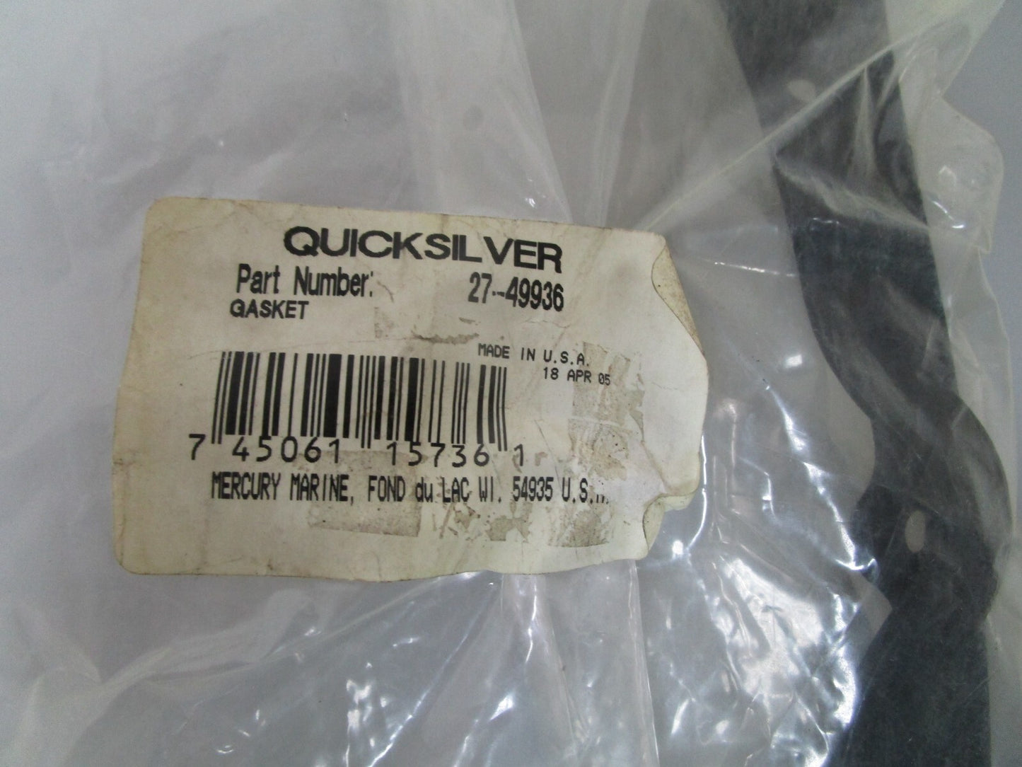 *NEW OEM* 0810 Mercury Quicksilver Valve Cover Gasket 27-49936