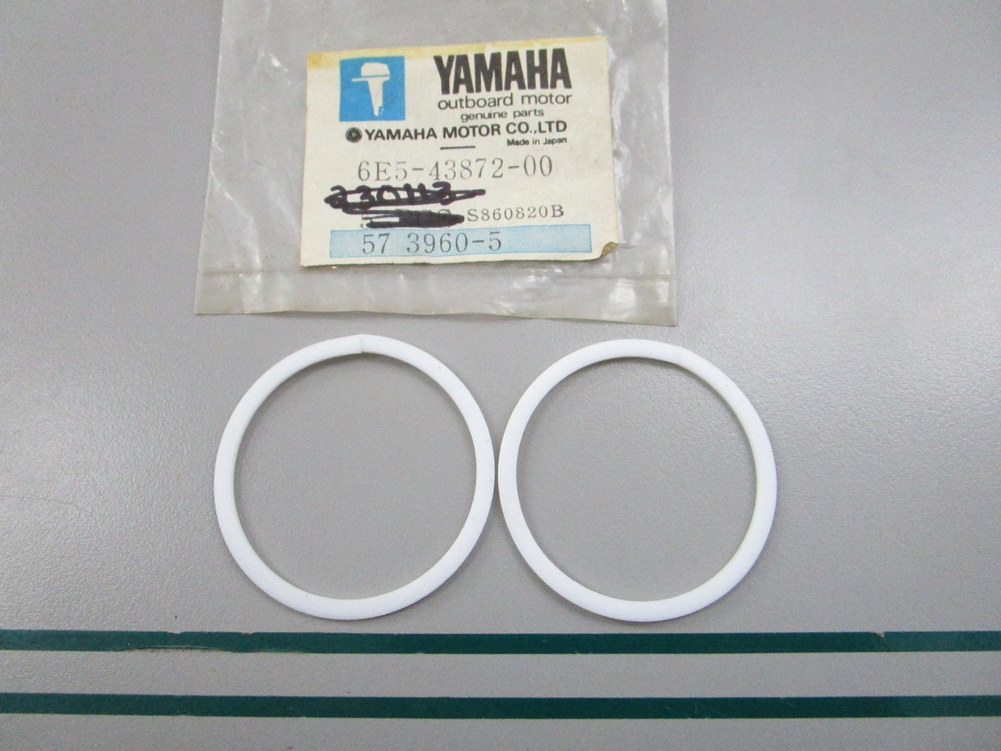 NEW OEM (LOT OF 2) 6E5-43872-00-00 Yamaha Back Up Ring 0810